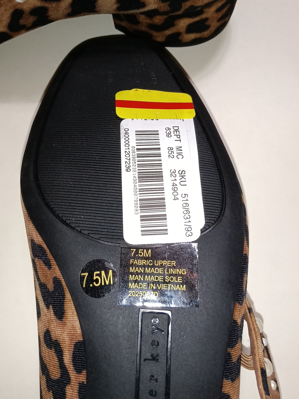 Copper Key Leopard-Print Pearl Mary Jane Block Heel Flats - Brown Size 7.5 - Picture 13 of 13